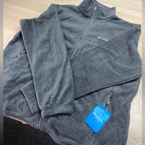 Columbia Men's Granite Steens Mountain Fleece Jacket Size 1X Grey